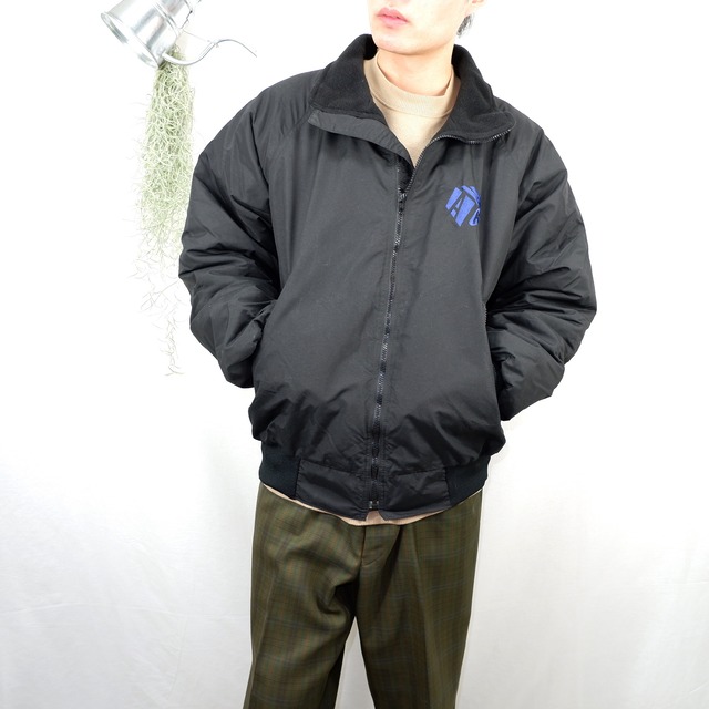 [L] Inner Fleece Embroidery Nylon Jacket | 裏フリース ナイロンジャケット