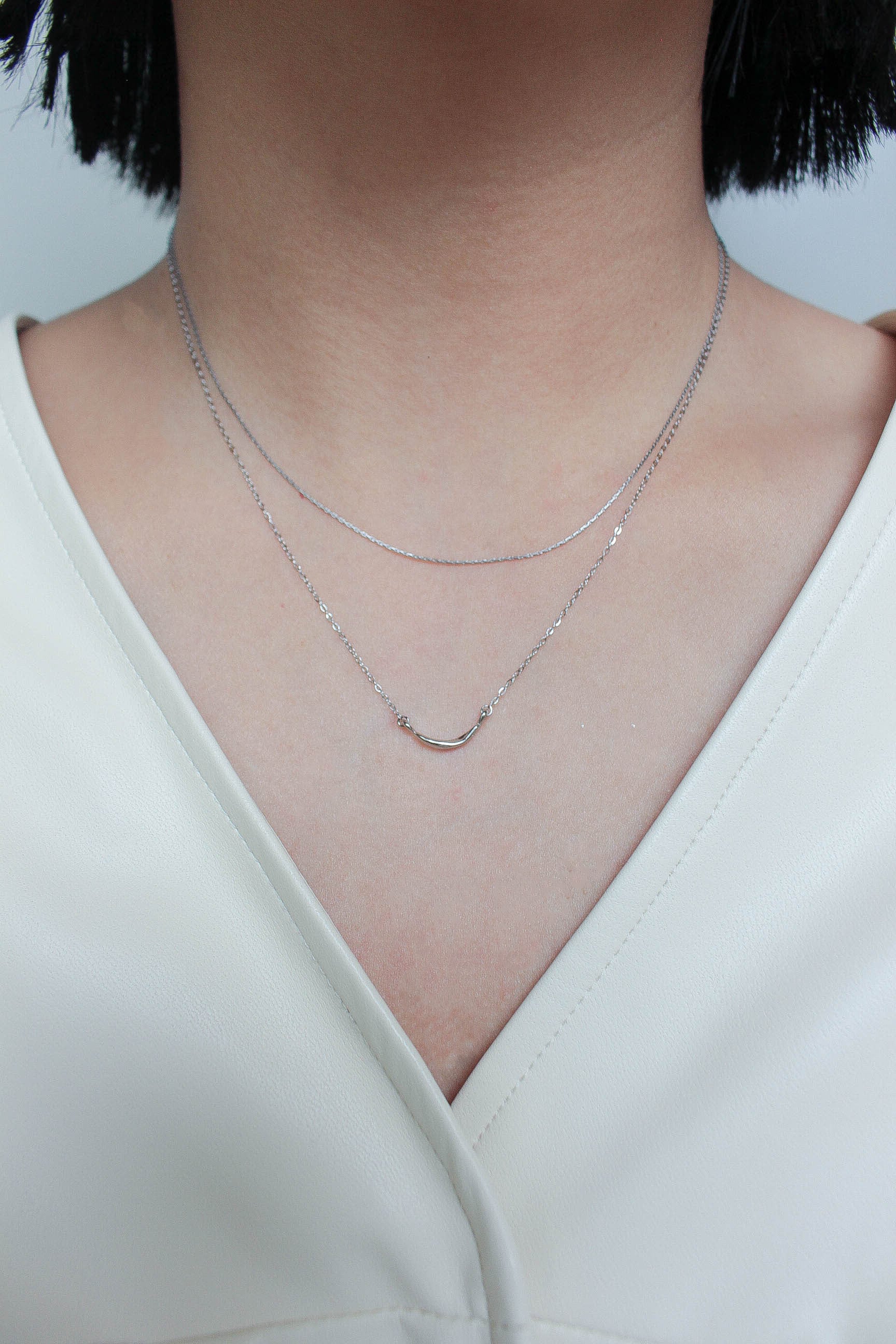 Mini Crescent Necklace | ebine(エビネ)|金属アレルギー対応アクセサリー