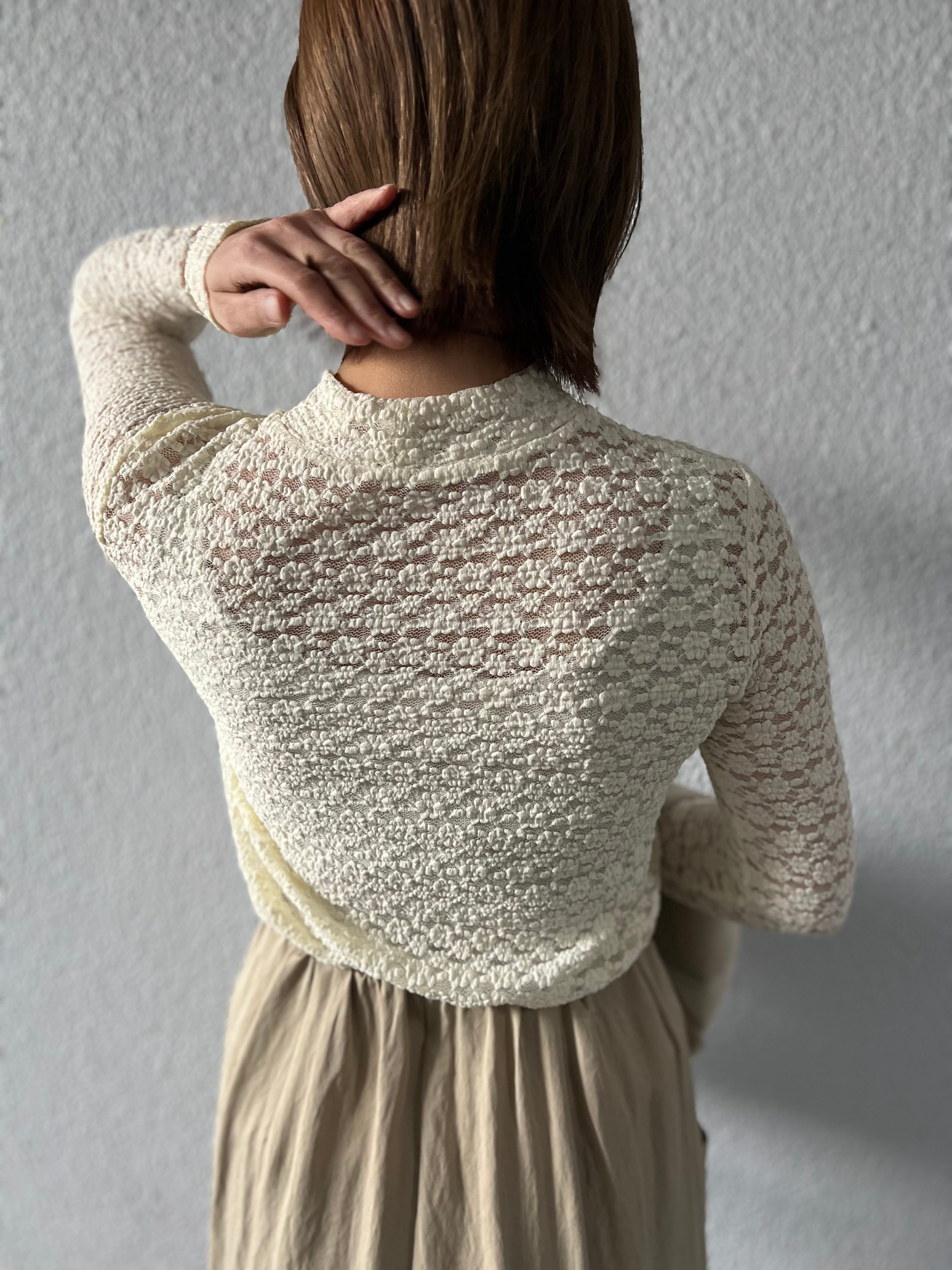 【SELECT】ストレッチレースプチハイネックPO 25-0685