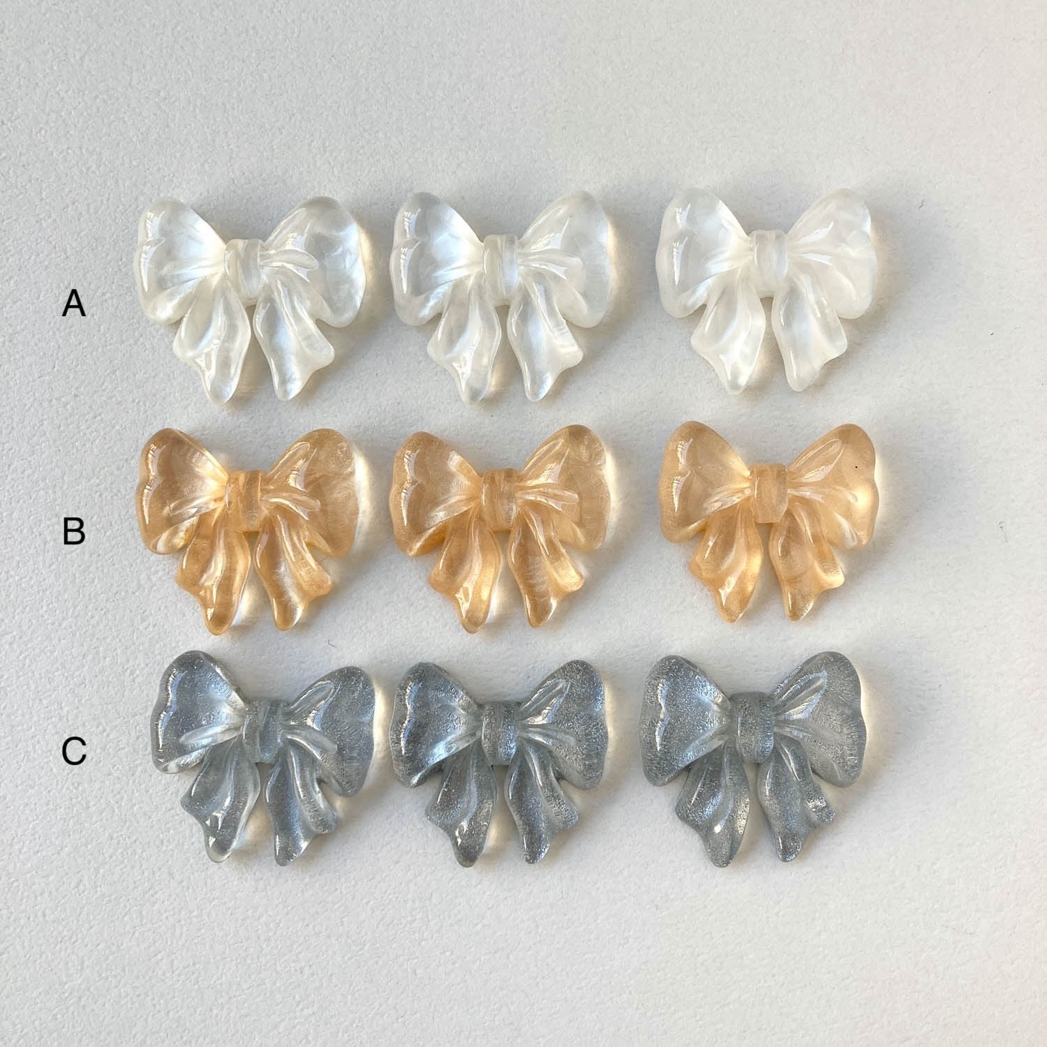 シフォン風リボンのデコパーツ | Dua-アクセサリーパーツショップ