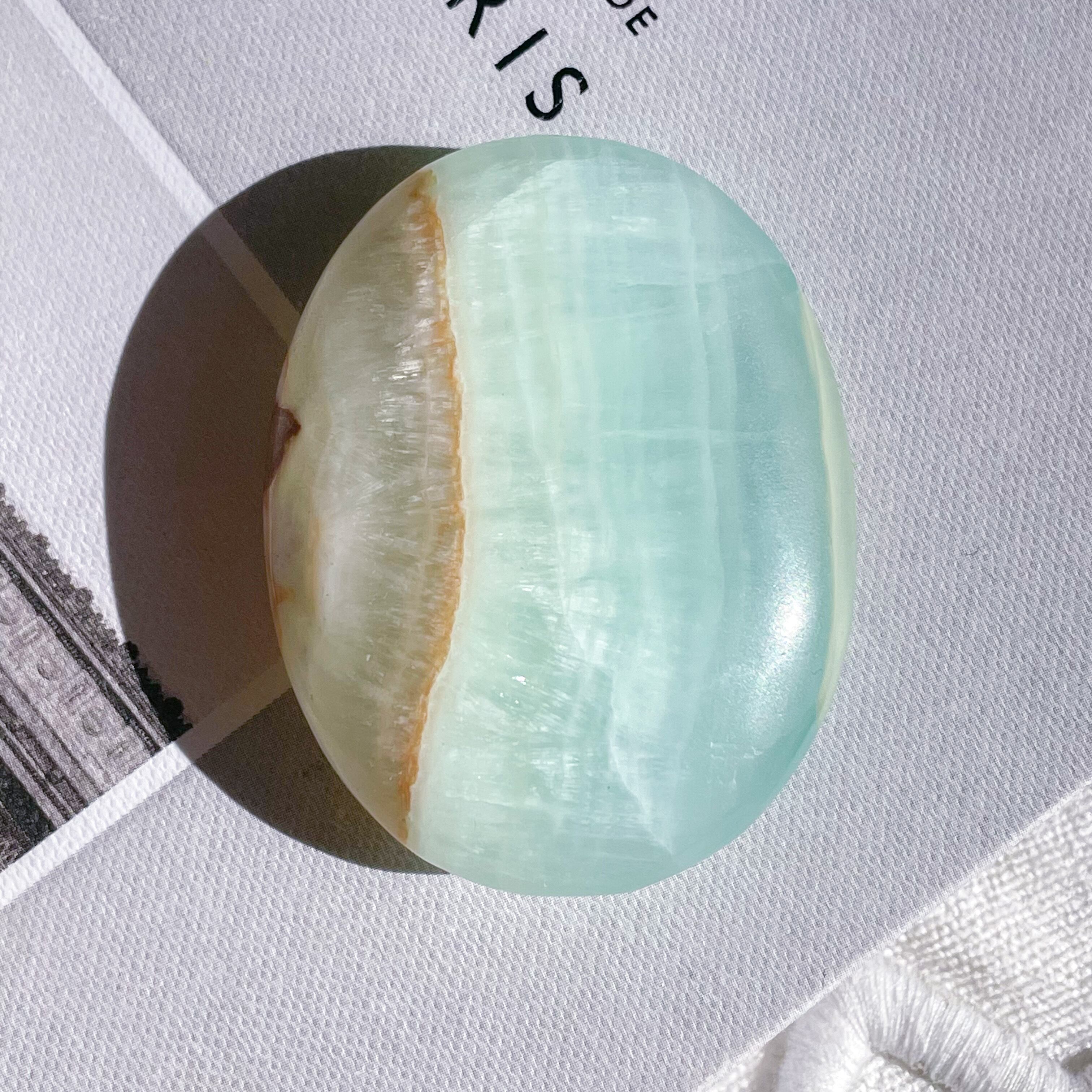 Caribbean Blue Calcite Palm 11 ✧ カリビアンブルーカルサイト