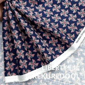 Cdr563-1◆50cm◆S◆綿100%生地◆LIBERTY◆アメリカ風車柄