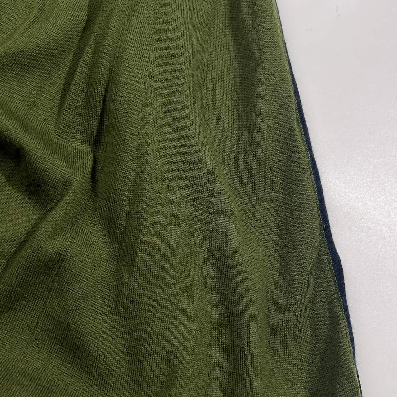 LACOSTE ラコステ ハイネック 長袖 ウール ニット ワンピース 34/バイカラー レディース