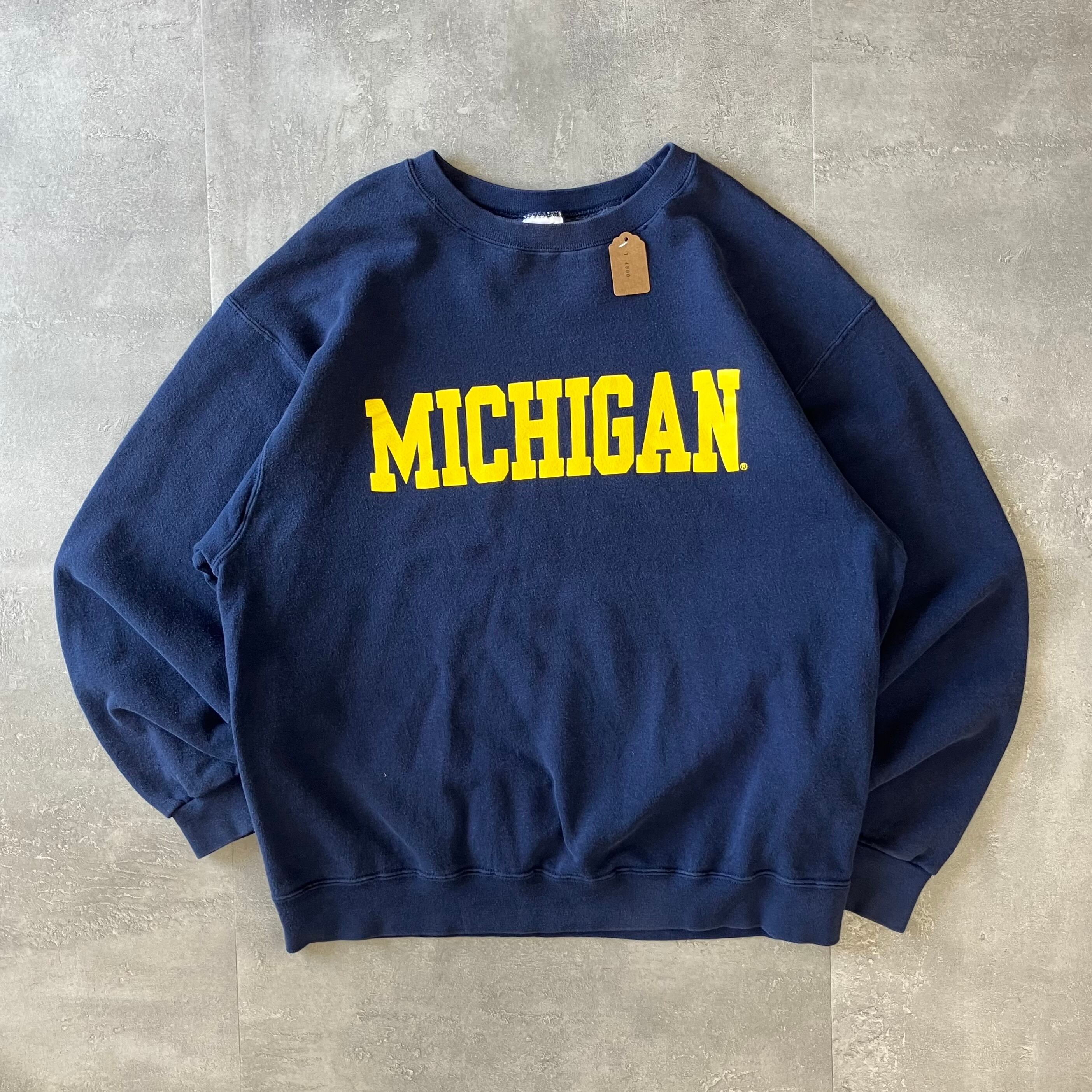 FRUIT OF THE ROOM フルーツオブザルーム 00s Michigan カレッジスウェット プリント L No.2241