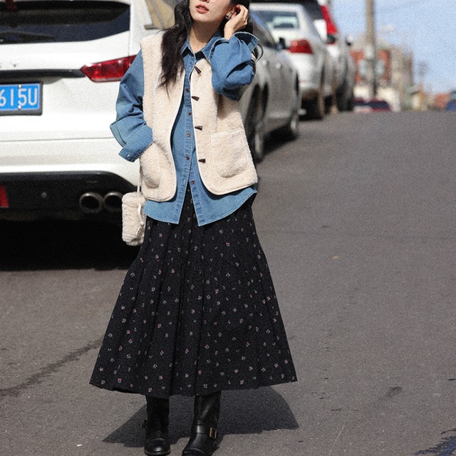 long sleeve denim shirt J00161