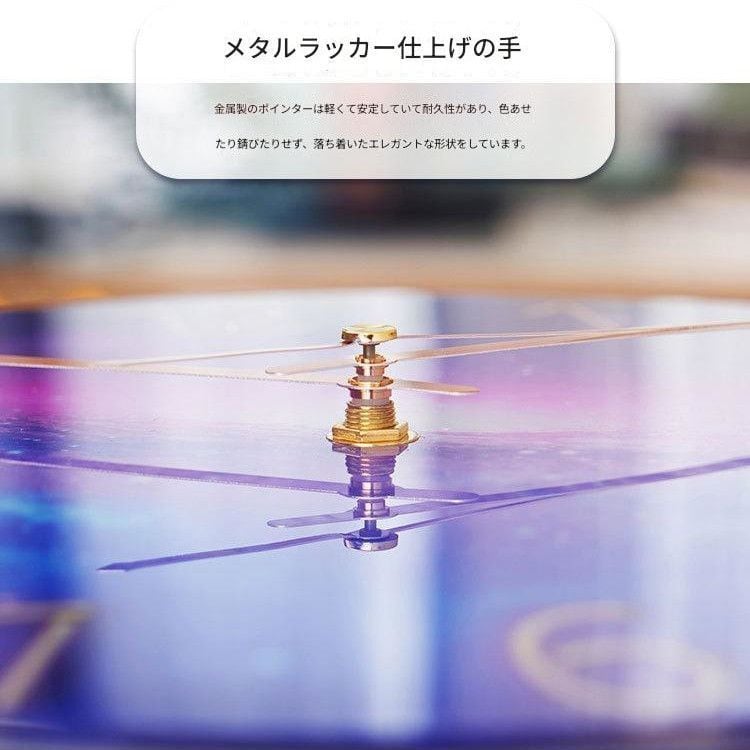 ウォールクロック 掛け時計 壁掛け時計 強化ガラス サイレント 静音 電池式 クリエイティブ スタイリッシュ 直径30cm 丸型 インテリア時計 壁掛け 時計 おしゃれ モダン インテリア アート 稲