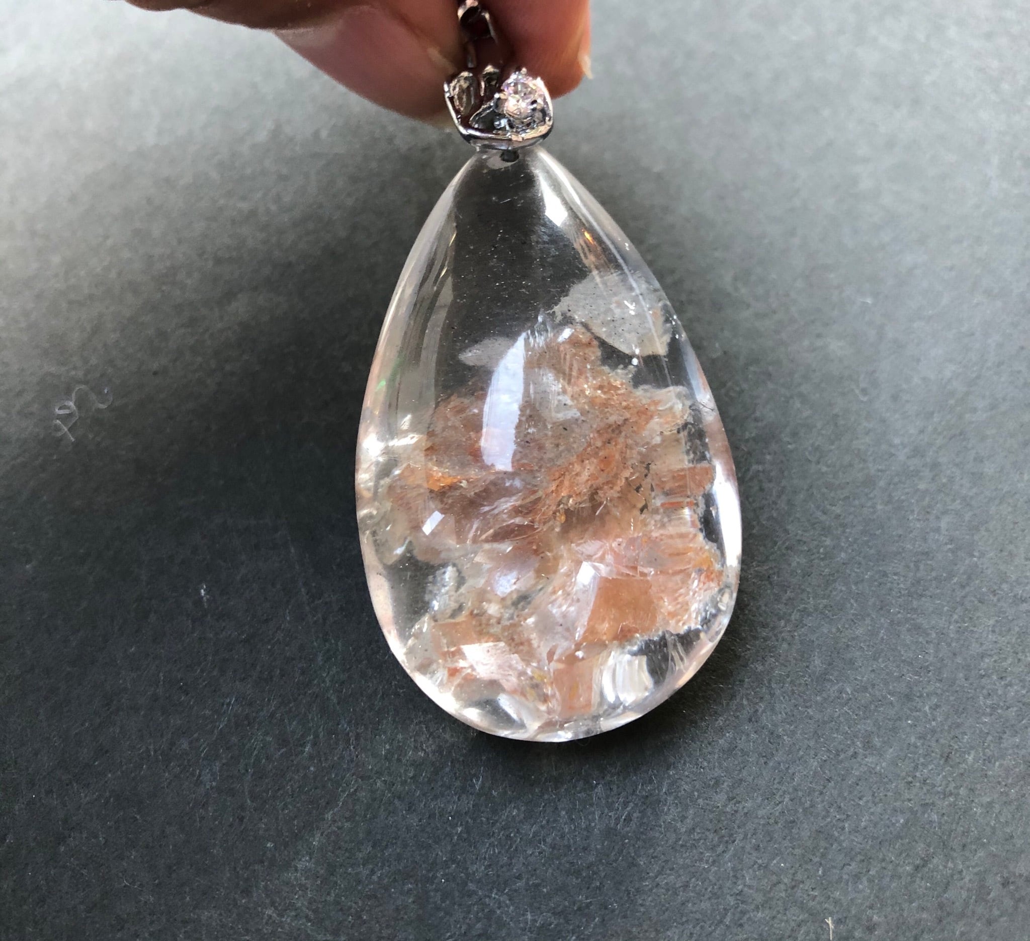 希少石◇クォーツインクォーツ◇ペンダントトップ 多数の クォーツインガーデンクォーツ ペンダントトップ | ストーン