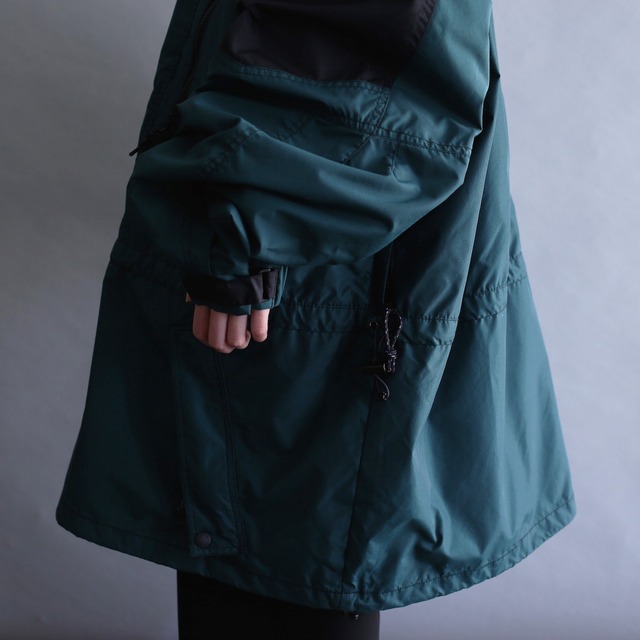 "Columbia" super big half-zip nylon pullover