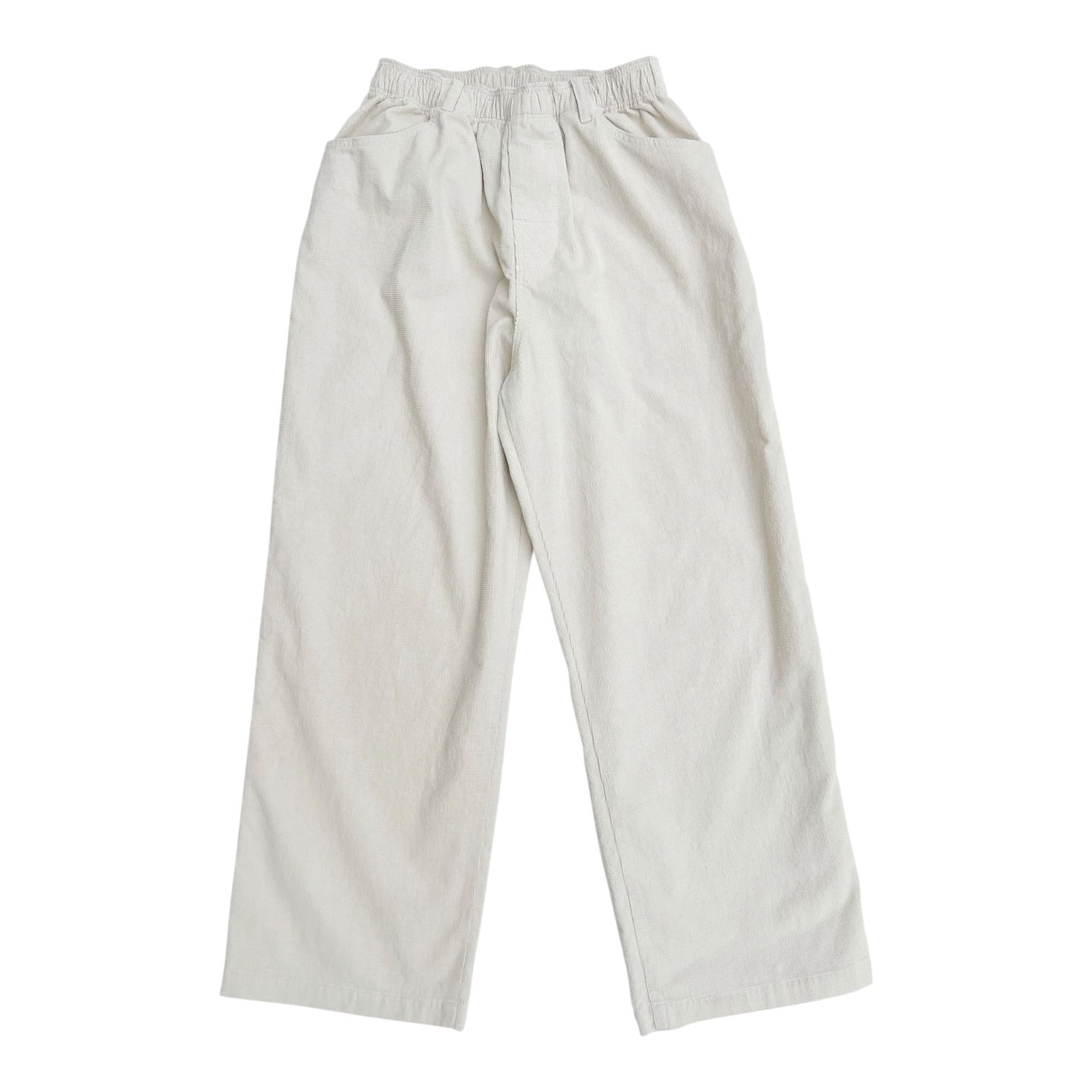 【COMFORTABLE REASON】Grid Cord Slacks(IVORY)〈国内送料無料〉