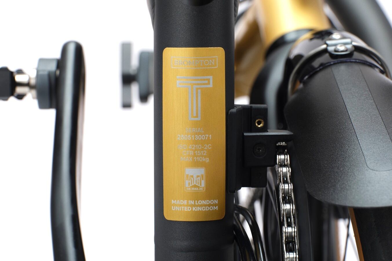 Brompton T Line Ceratech [Black&Gold] M12L / S12L | LORO ONLINE STORE