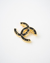 〈CHANEL〉CC Mark Gold-Leaf Brooch 2023SS