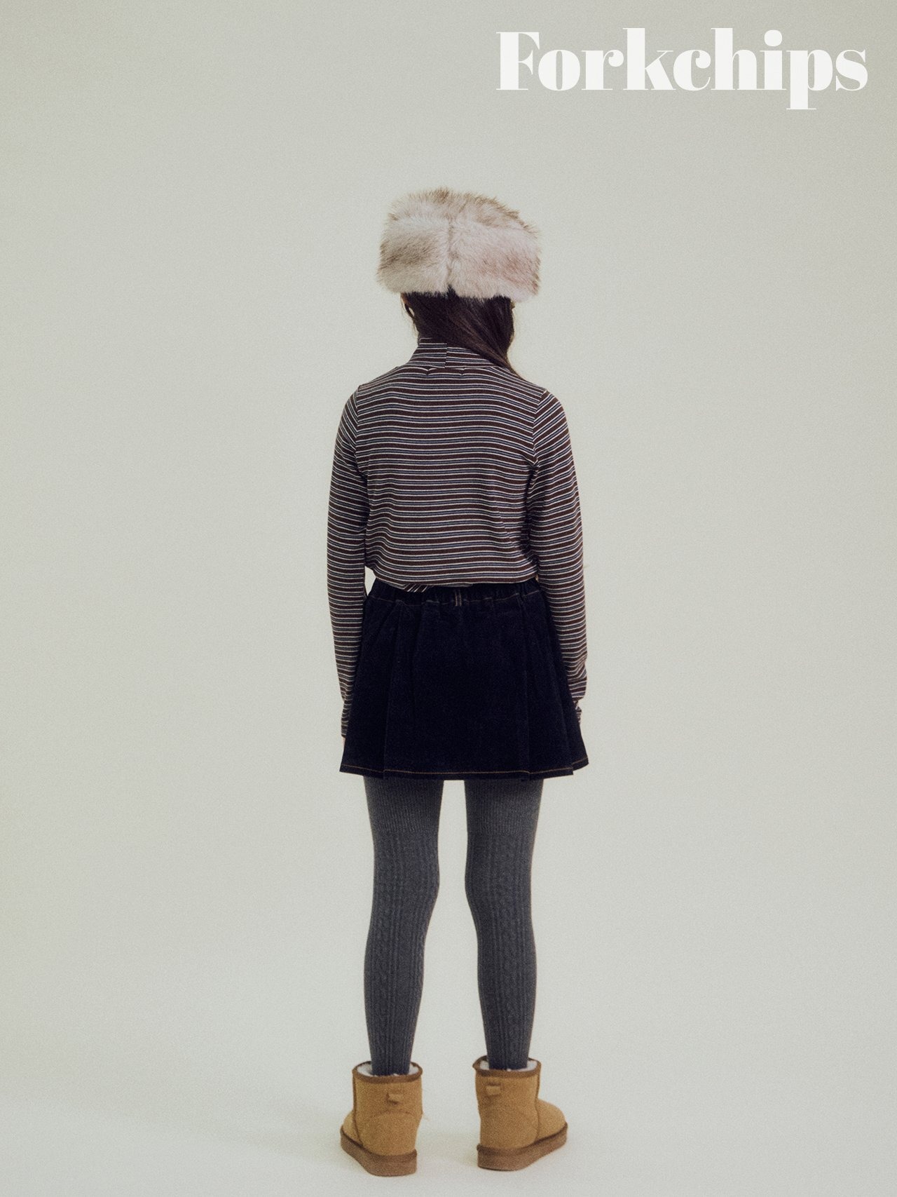 FORK CHIPS［取寄］school border turtleneck tee 26winter