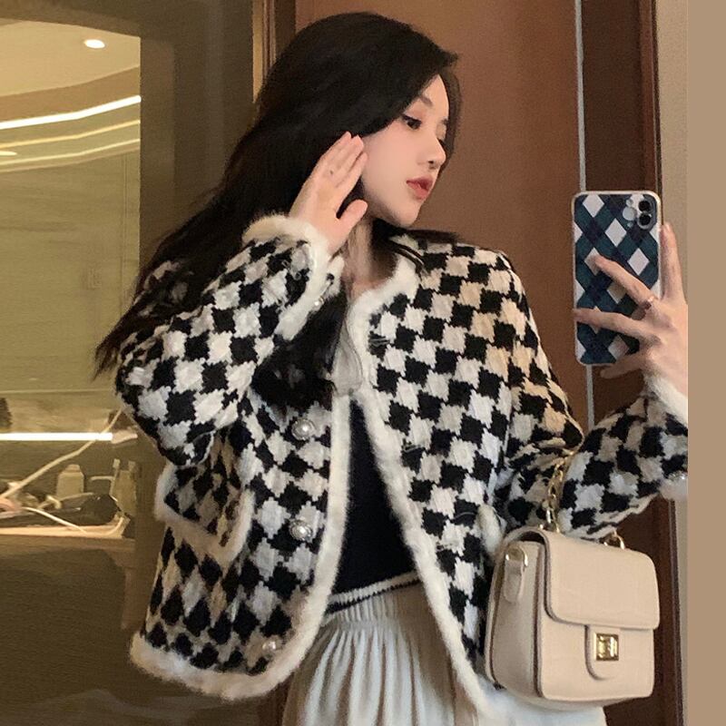 ジャケット レディースオータムウィンターショートトップス 秋物 冬物 スーパーモール12712405052