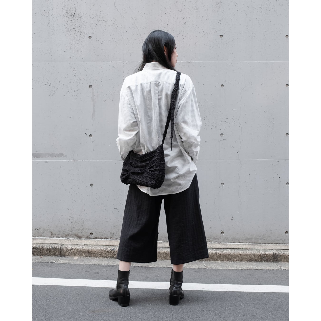 Professor.E ](プロフェッサーイー) 24SS-PE-ACC-10 GATHERED KNIT BAG