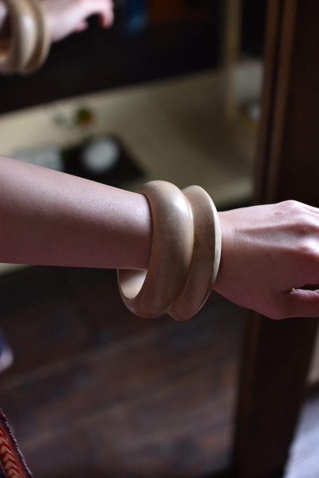 vintage wood bangle