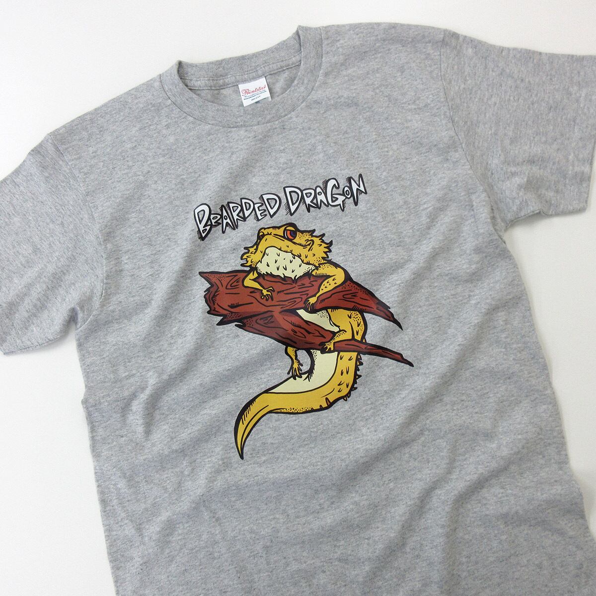 フトアゴヒゲトカゲ イラスト Tシャツ am71 検索）爬虫類 アニマル