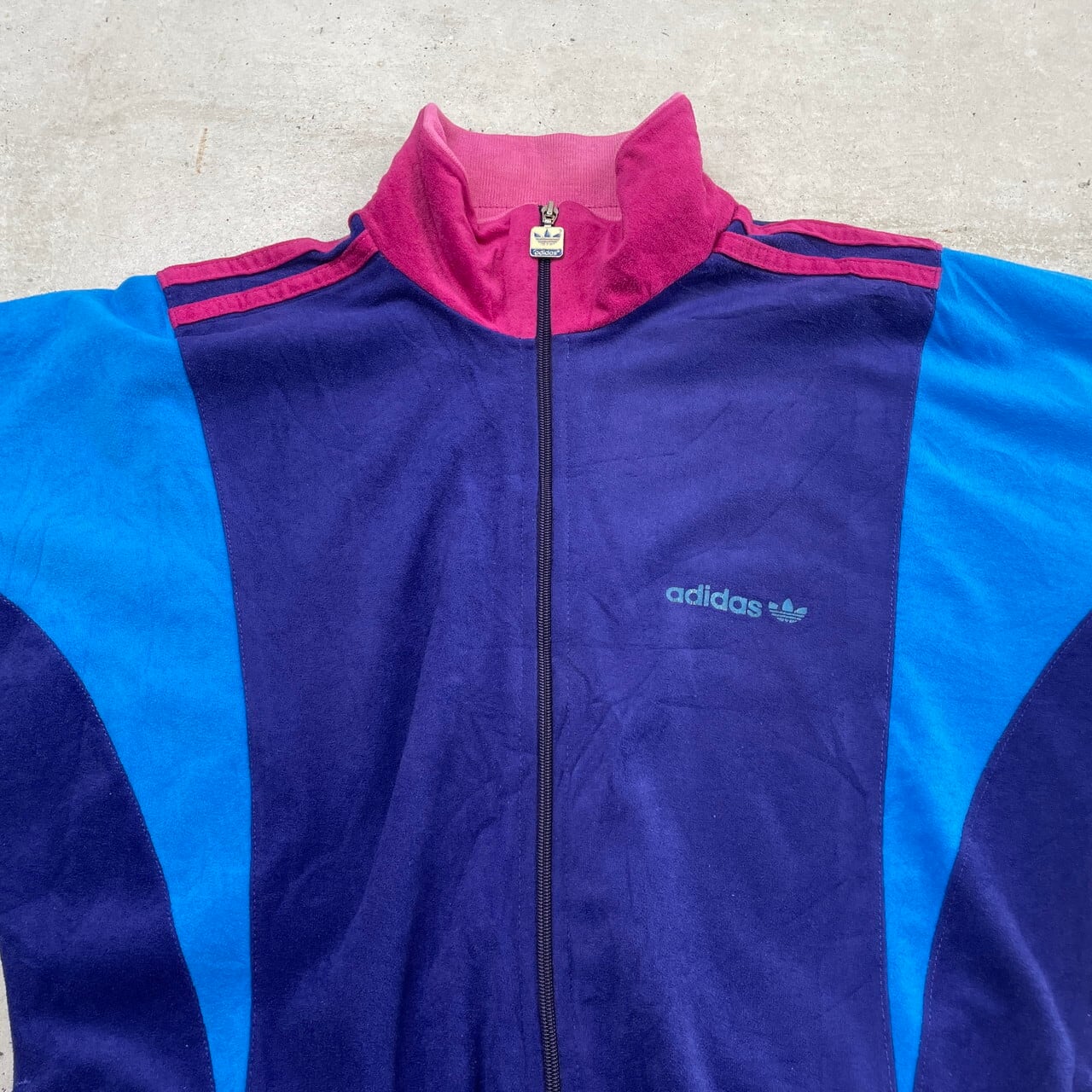 80年代 adidas アディダス ベロア トラックジャケット ジャージ 80年代 adidas アディダス ベロア トラックジャケット ジャージ