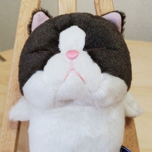 ふわふわモコモコ♪かわいいぬいぐるみのぼう猫(ハチワレ)