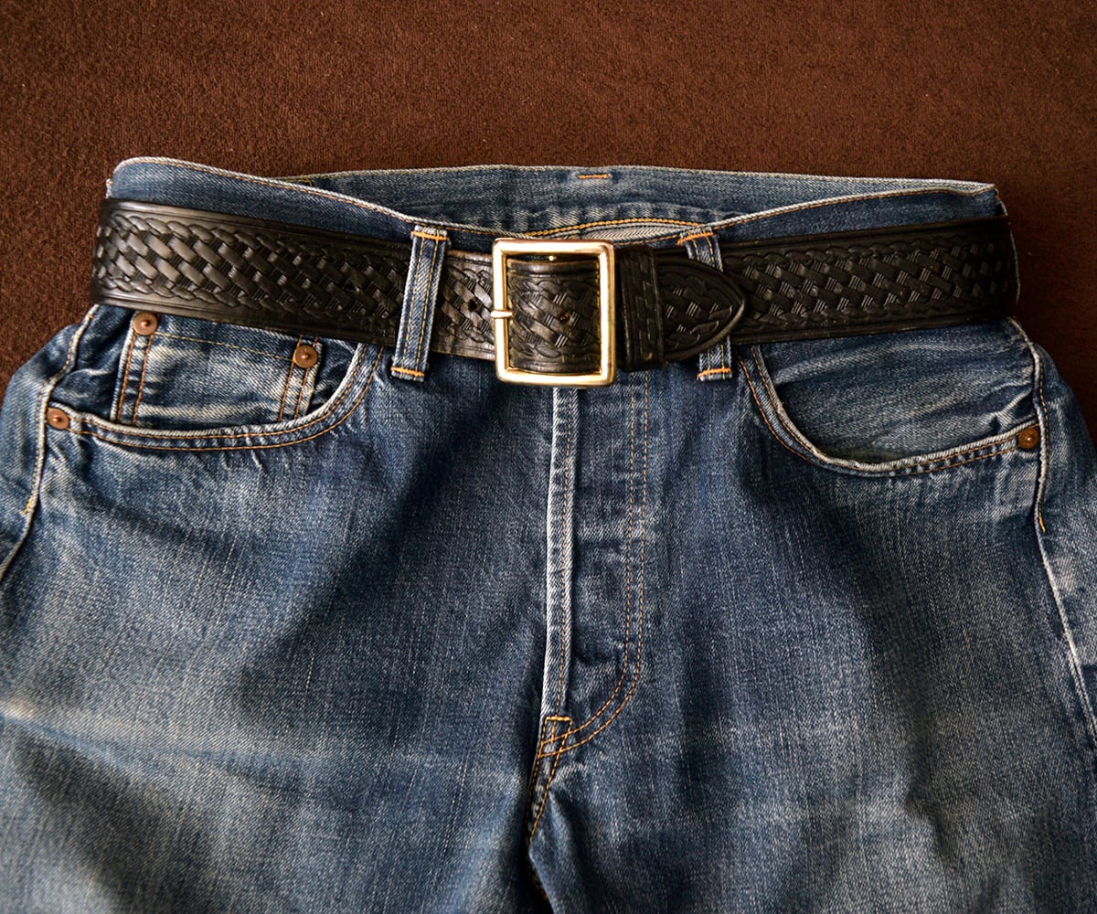 GOOD! TRIPLE K BASKET WEAVE GARRISON BELT 32 | SECOND TIME GLORY