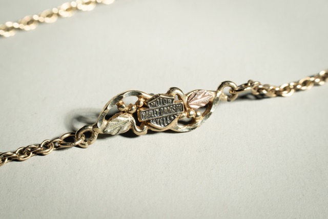 Official Harley Davidson Vintage Gold Leaf Bracelet