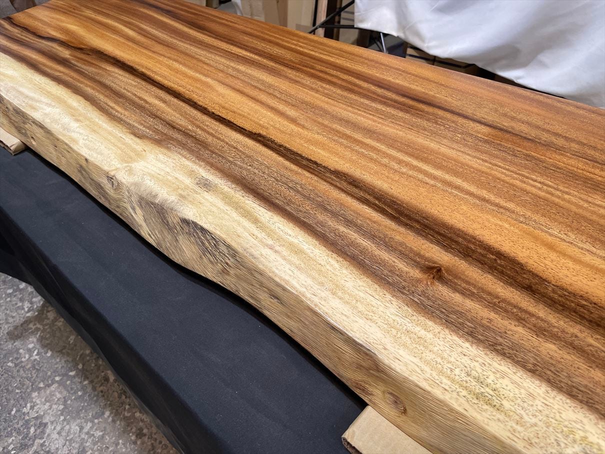 モンキーポッド3835 一枚板無垢 乾燥材 1420x410-400x45mm モンキーポッド3835 一枚板無垢 乾燥材 1420x410-400x45mm