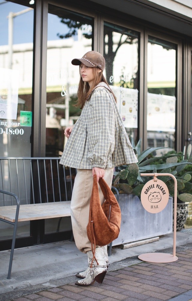 （original）コーデュロイCAP （ビーズストラップ取り外し可能）