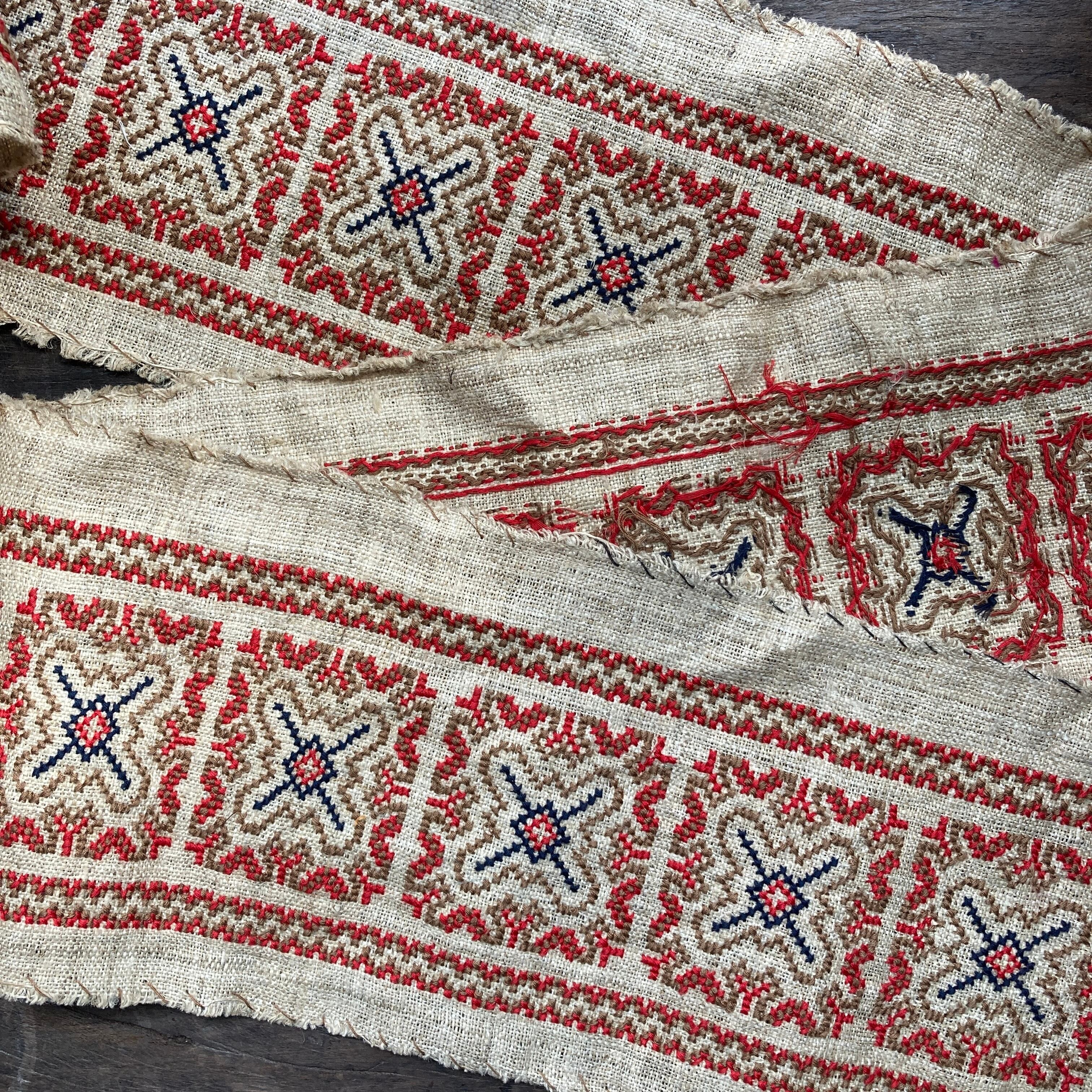N5】 VIETNAM ベトナム 刺繍布(モン族) 100cm | ビンテージ雑貨 家と外で