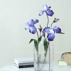 【数量限り】siawadeky 花しょうぶ 造花 2本セット あやめ おとめ花しょうぶ 人工花束 シルクフラワー アヤメ造花 アートフラワー 枯れない花 アイリス お祝い 誕生日 記念日 プレゼント 写真小道具 生け花 インテリア造花