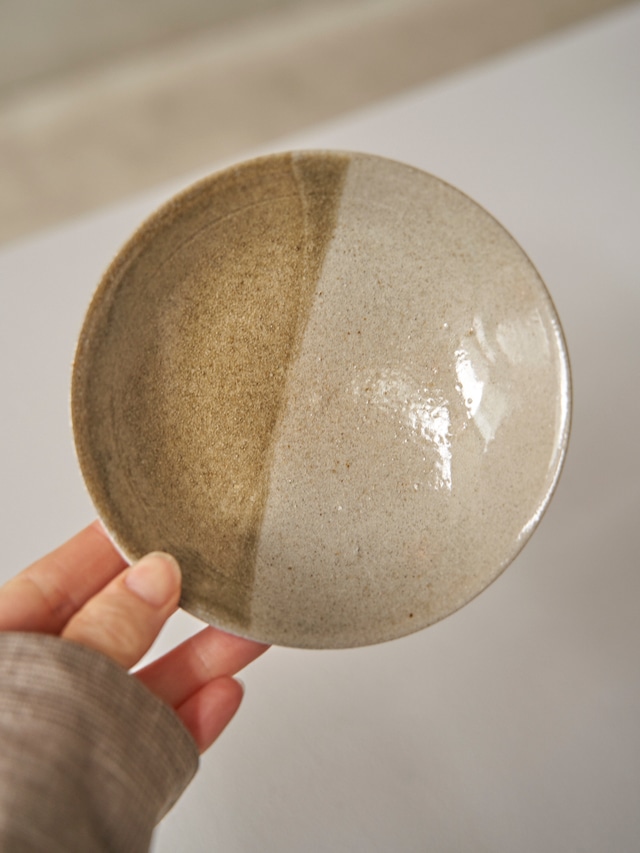 秋田菫 掛分四寸皿 3-6