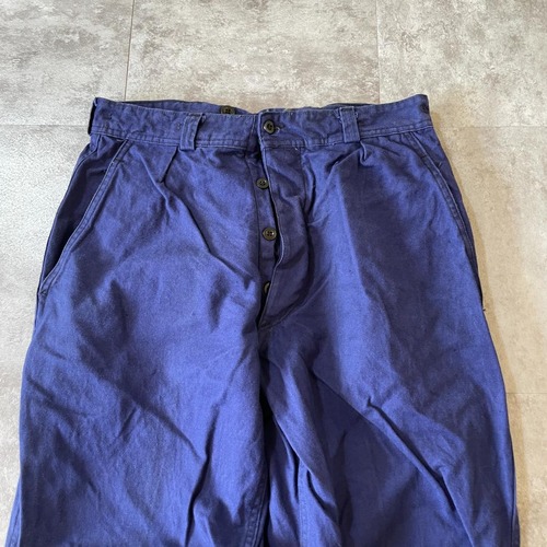 50-60s フランス軍 フレンチワーク ブルー パンツ W30 詳細写真3