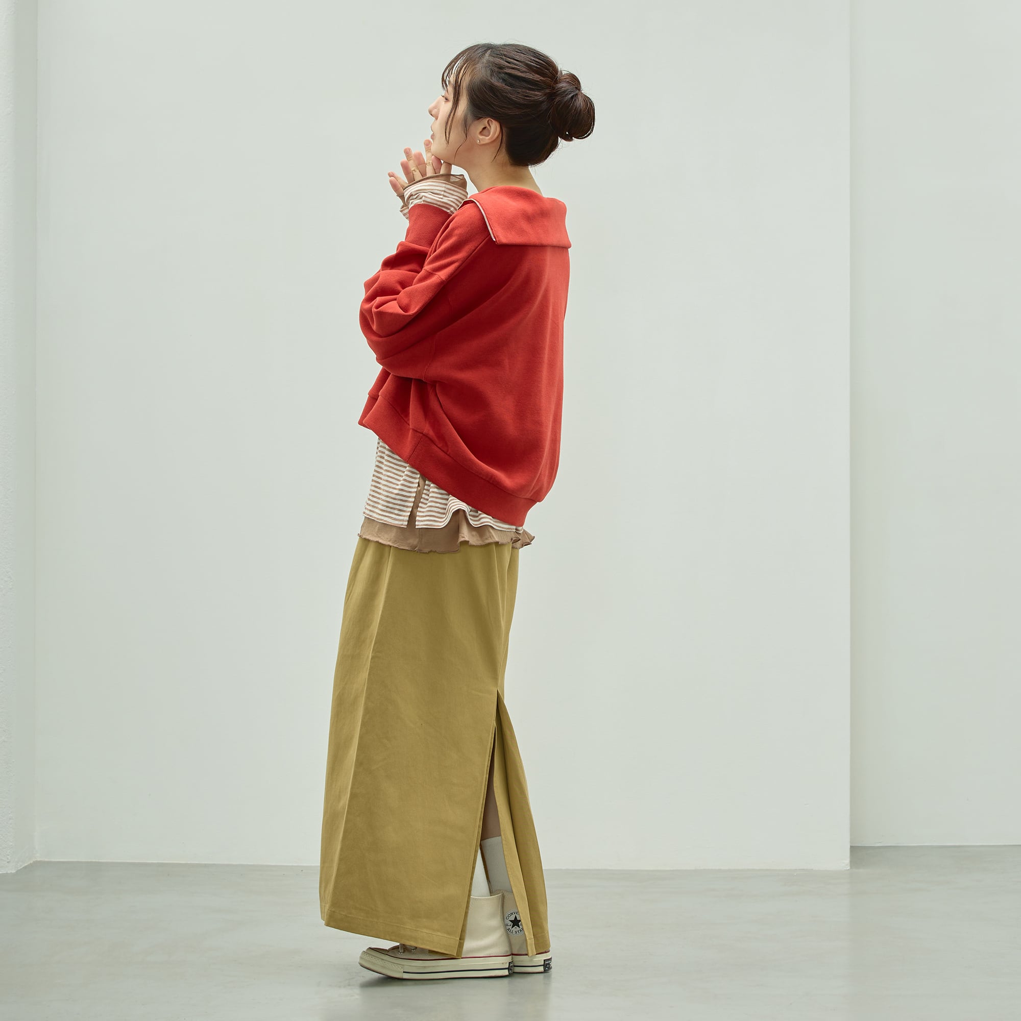 タックスリットスカート｜ウエスト調節可 | AUG ONLINE STORE 大人の