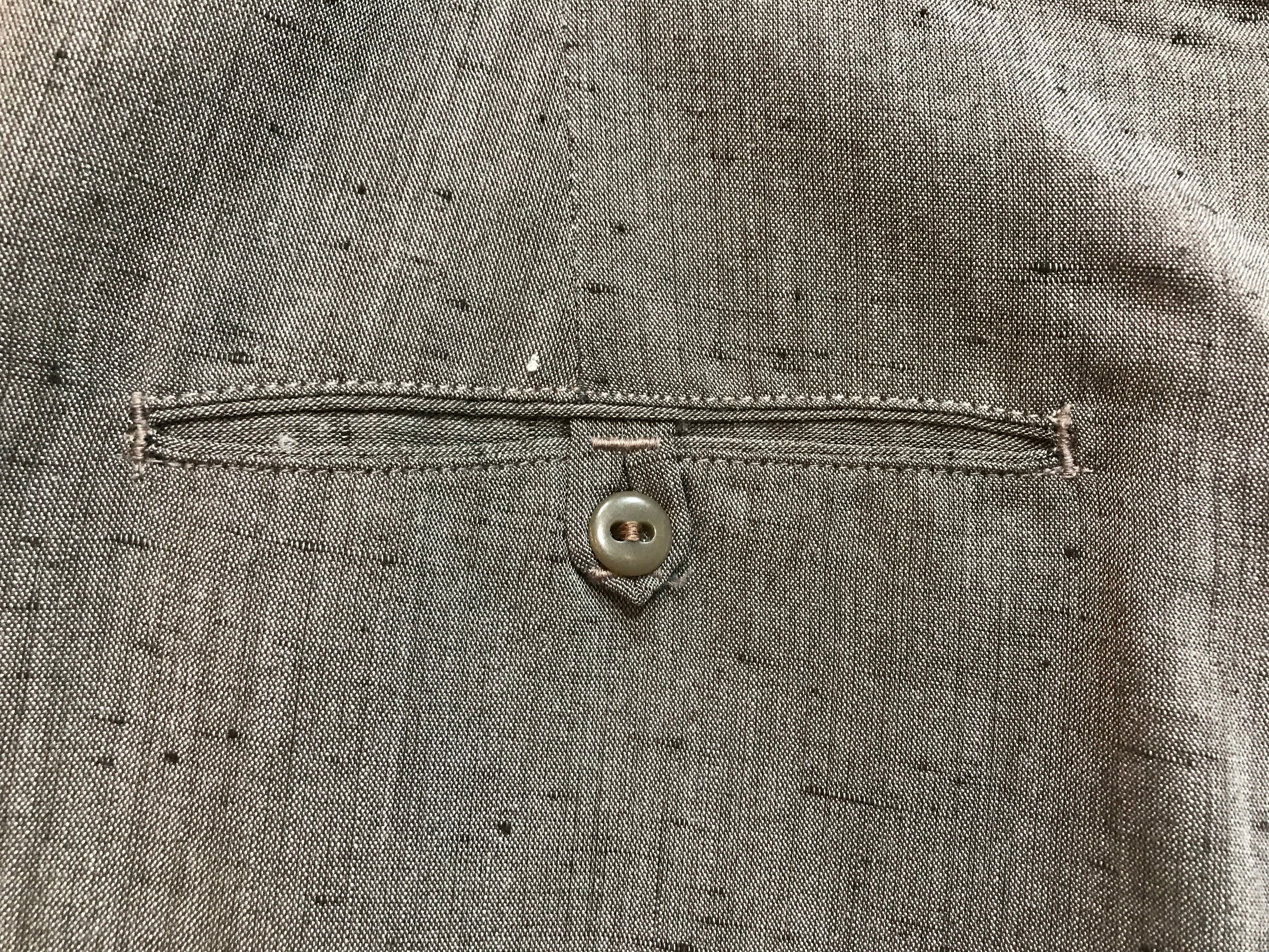 USED】50s Vintage タック コットンネップ スラックス ダブル グレー