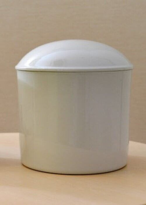 骨壺磁器 白 7寸 | 石材工具道場・KAWATA