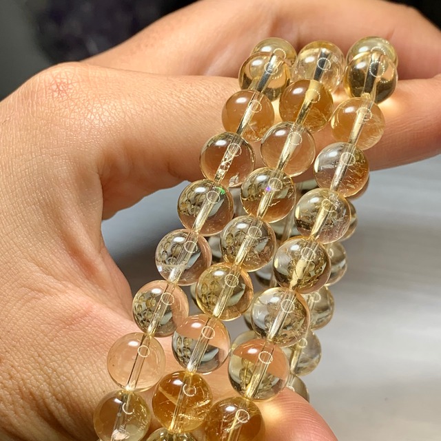 サンプル鑑別済み・可愛いイエロー☆シトリン ブレスレット