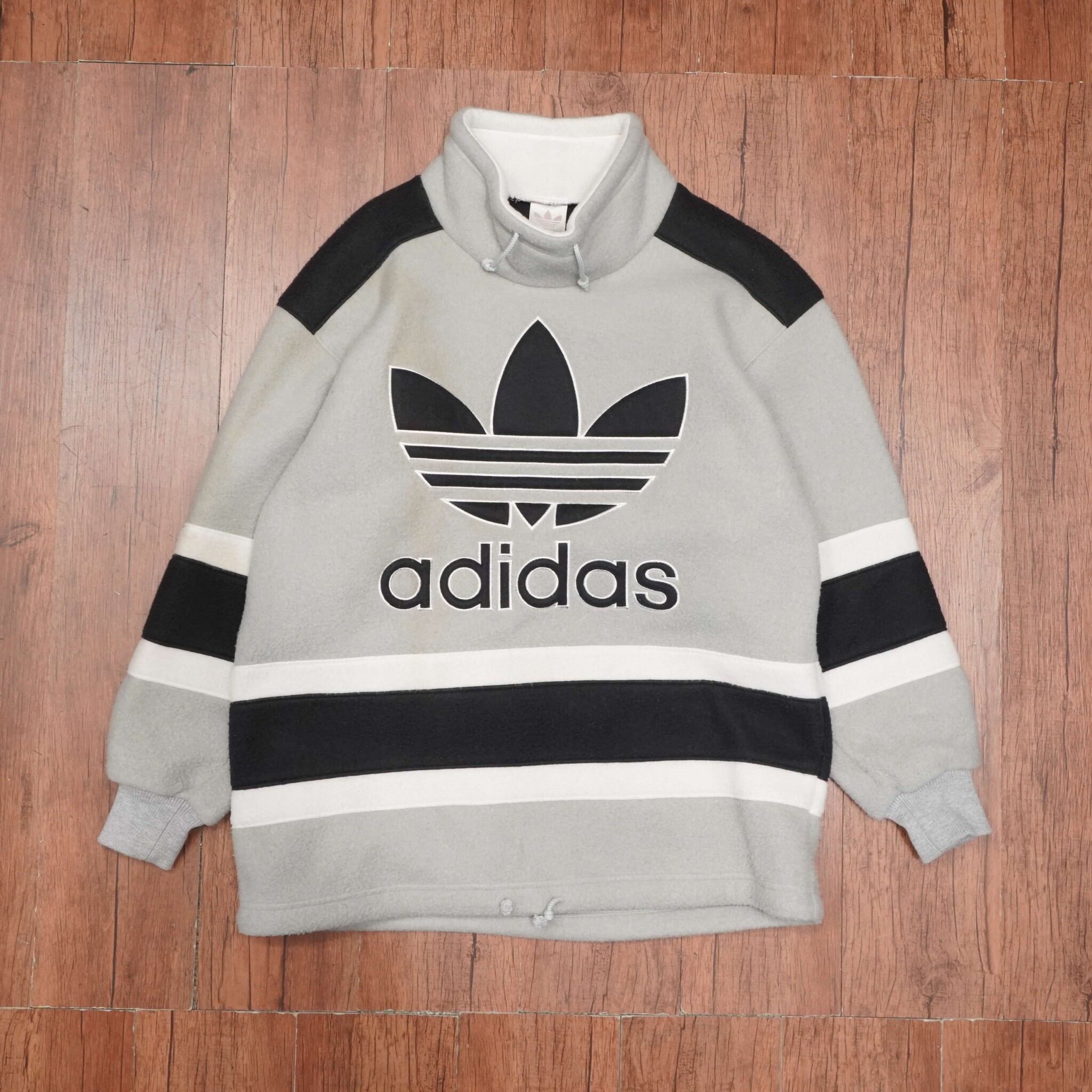 新入荷 90s adidas プルオーバー フリース S-M(大きめ) アディダス