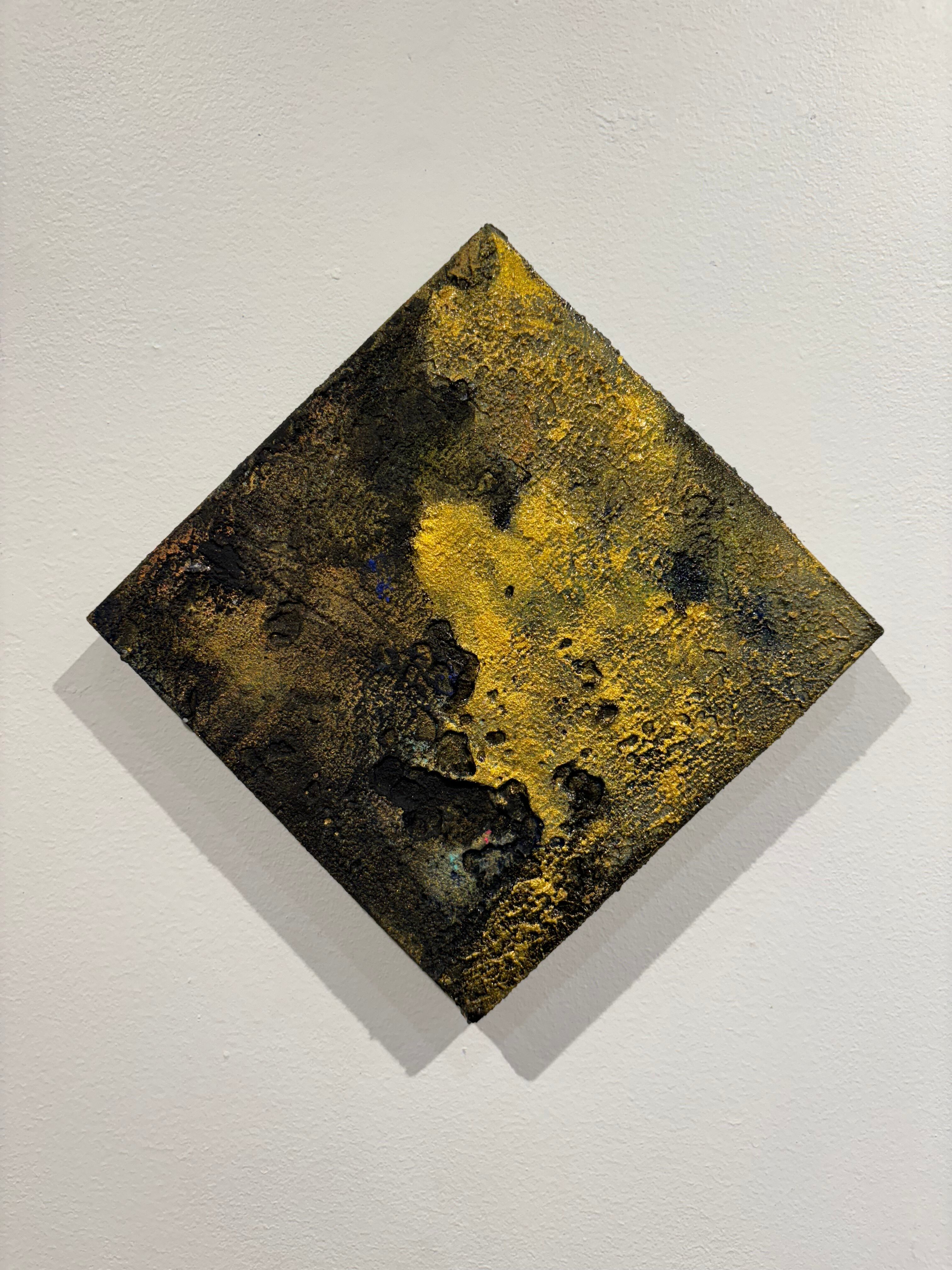 現代美術,大木章子（akiko siacca)「無題」サムホール,紙に彩色 現代