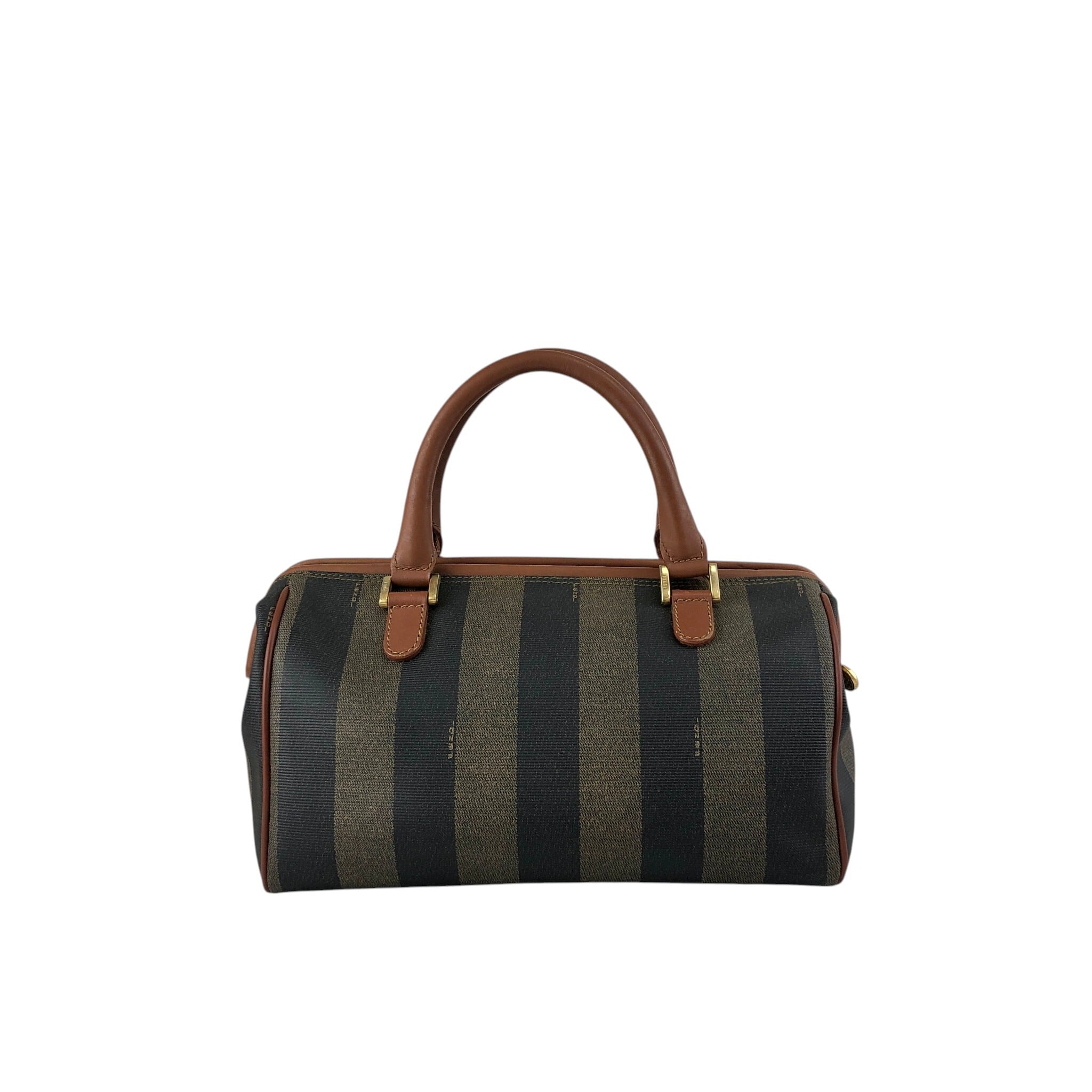 FENDI フェンディ ペカン ハンドバッグ ブラウン PVCレザー ミニ FENDI フェンディ ペカン ハンドバッグ ブラウン PVCレザー ミニ