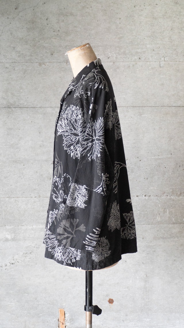 "富み子" 1990s Marine botanical print shirt