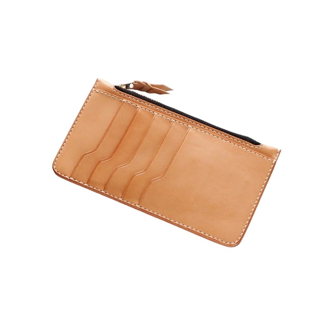 【受注製作】ミニマルウォレット　キャメル　フラグメントケース