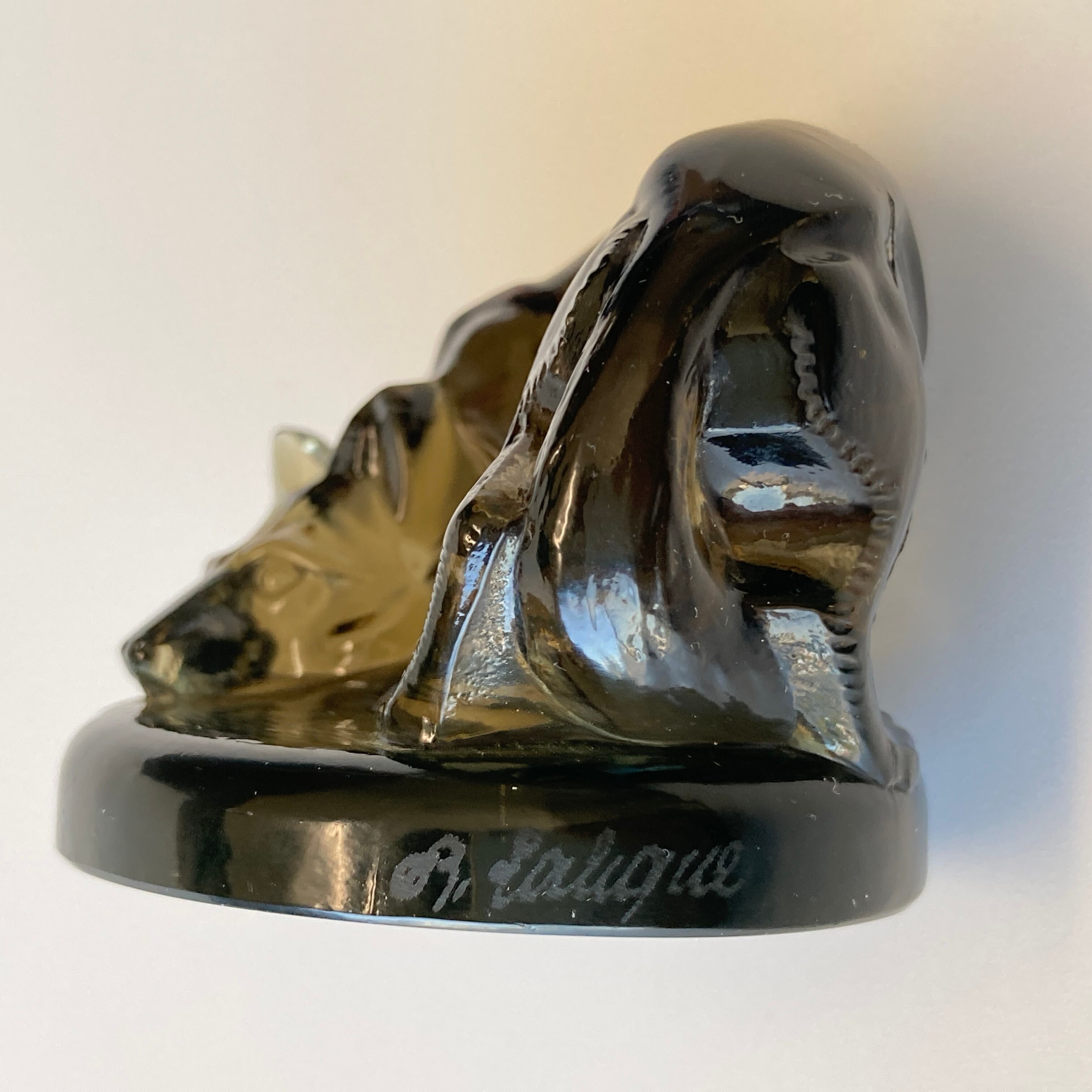 R.LALIQUE ルネ・ラリック Renard 狐 レナール トパーズガラス