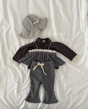韓国子供服 / 26Autumn / ?取寄?MienbloomB / レースストレッチT / ベビー服 / キッズ服 *1号~11*