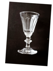 19世紀 フランス 透明の不自由 物憂いクリスタルグラスh アンティーク