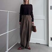 crew neck tulle sheer short tops/brown
