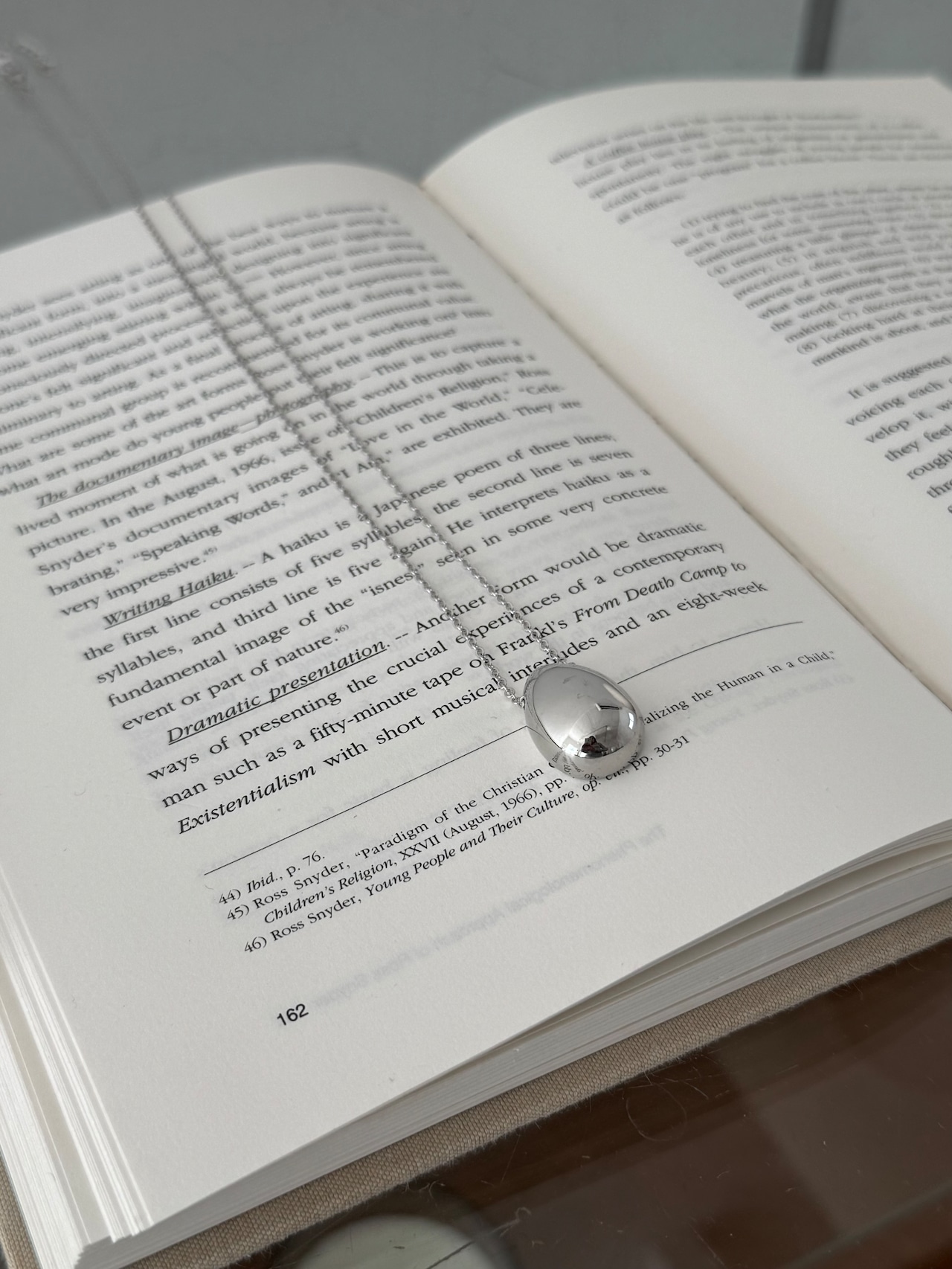 (即納) Fil. / Oval silver pendant