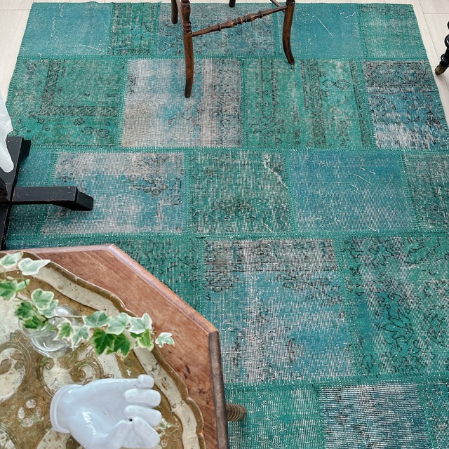 トルコ ヴィンテージラグ TR28 | イスパルタ(パッチワーク) | 158cm × 220cm