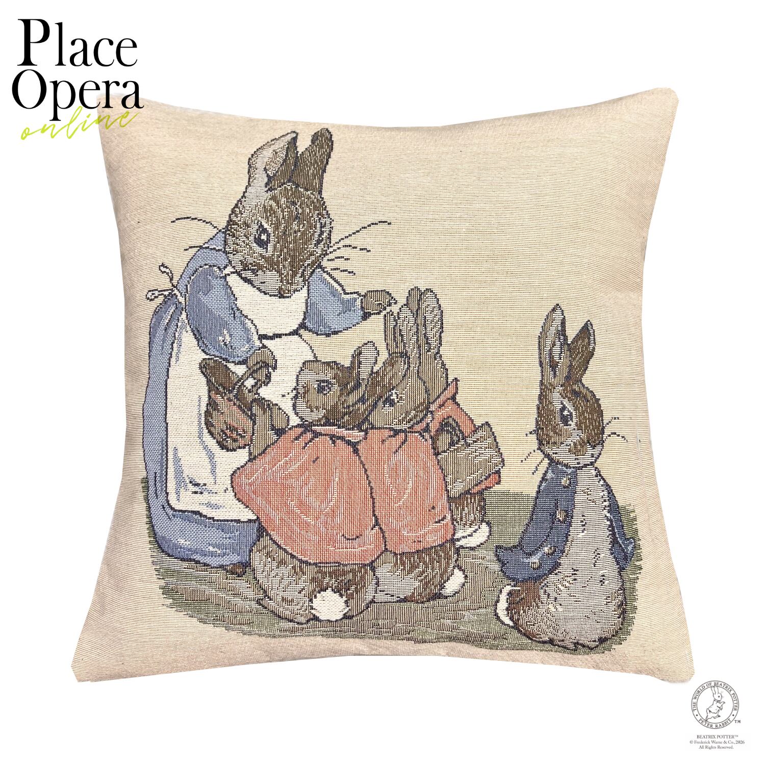 【クッション・35cm】お出かけ/ピーターラビットシリーズ