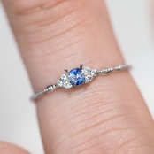 バイカラーサファイア 0.11ct