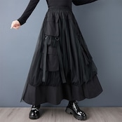 多重レイヤー バルーン スカート 00324