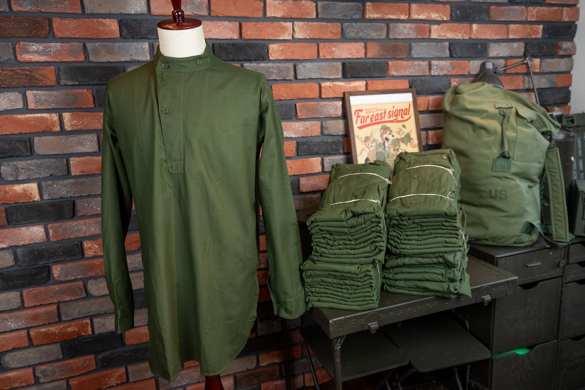DEADSTOCK】50's Swedish Army M-55 Pullover Shirts 