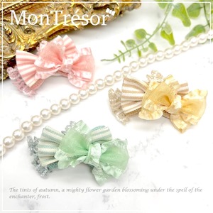 No.736  オーガンジーフリルアンティークリボン